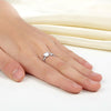 Load image into Gallery viewer, Plain Solid 925 Sterling Silver Ring Cross Heart for Lady Trendy Stylish XFR8287
