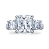 Load image into Gallery viewer, Cushion Cut 4 Carat Solid 925 Sterling Silver Ring Three-Stone Pageant Luxury Je