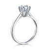 Load image into Gallery viewer, 1 Carat Created Diamond Engagement Ring 925 Sterling Silver Classic 6 Claws XFR8