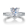 Load image into Gallery viewer, 2 Carat Heart Created Cut Diamond Engagement Ring 925 Sterling Silver XFR8317