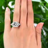 Load image into Gallery viewer, Solid 925 Sterling Silver Three-Stone Luxury Ring Anniversary 8 Carat Created Di