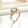 Load image into Gallery viewer, Vintage Style Art Deco Ring Solid 925 Sterling Silver Rose Gold Plated 1 Carat X