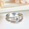 Load image into Gallery viewer, Solid 925 Sterling Silver Wedding Vintage Style Ring 1 Ct Two Tone Color XFR8331