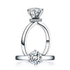 Load image into Gallery viewer, 1 Carat Moissanite Diamond 6 Claws Engagement 925 Sterling Silver Ring MFR8340