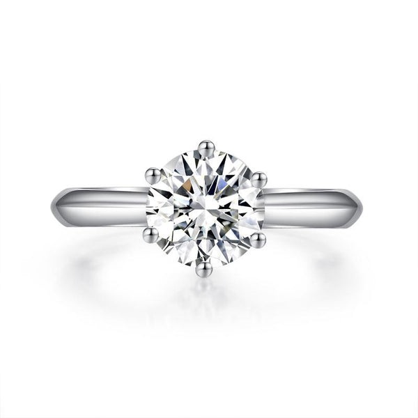 1.5 Carat Moissanite Diamond Solitaire Engagement Ring 925 Sterling Silver MFR83