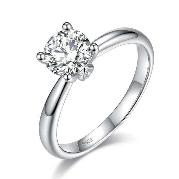 1 Carat Moissanite Diamond Ring Wedding Engagement 925 Sterling Silver MFR8342