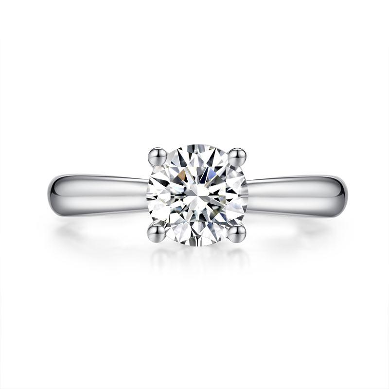 1 Carat Moissanite Diamond Ring Wedding Engagement 925 Sterling Silver MFR8342