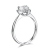 Load image into Gallery viewer, Heart Halo 1 Carat Moissanite Diamond Ring Engagement 925 Sterling Silver MFR834