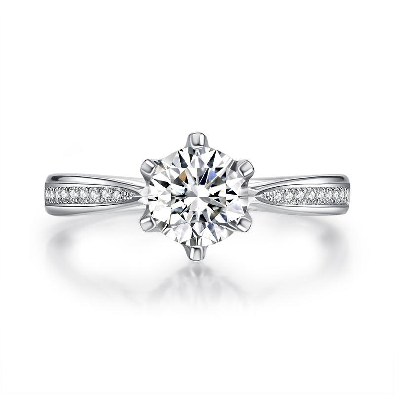 Ciondolo con numero 1 in moissanite, argento sterling 925 Ciondolo con numero 1 in moissanite, argento sterling 925