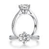 Load image into Gallery viewer, 1 Carat Moissanite Diamond Ring Engagement 925 Sterling Silver MFR8344