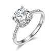 Load image into Gallery viewer, 2 Carat Moissanite Diamond (8 mm) Engagement Ring 925 Sterling Silver MFR8347