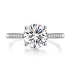 Load image into Gallery viewer, 2 Carat Moissanite Diamond (8 mm) Engagement Ring 925 Sterling Silver MFR8347