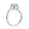 Load image into Gallery viewer, 1 Carat Moissanite Diamond Ring Halo Engagement 925 Sterling Silver MFR8351