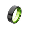 Load image into Gallery viewer, Green, Steel, Black Plated Aluminum Flat Ring