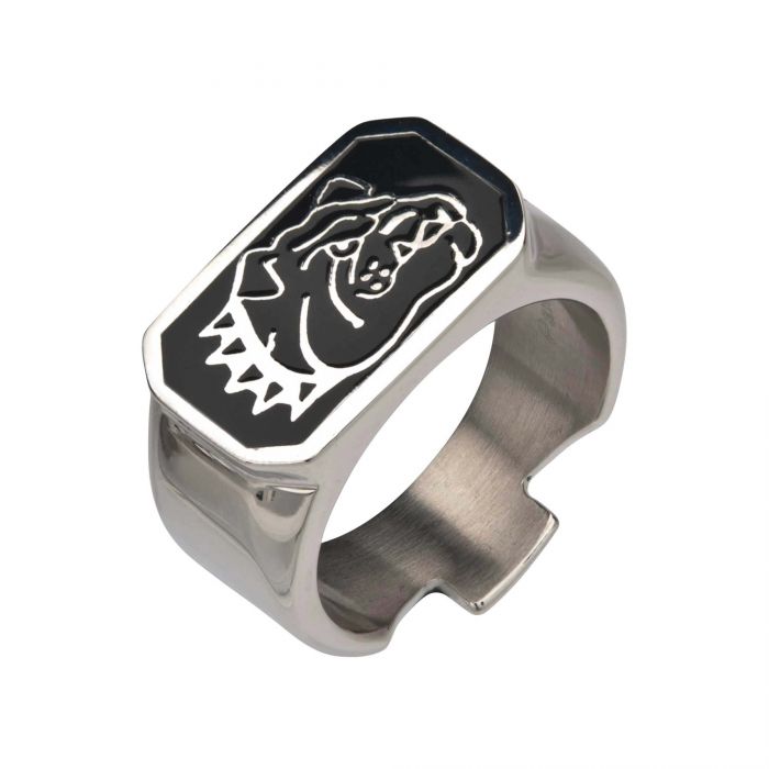 Bulldog Bottle Opener Steel Ring