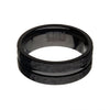 Load image into Gallery viewer, Black Zirconium Hammered Rings