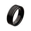 Load image into Gallery viewer, Black Zirconium Brushed Ring