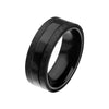 Load image into Gallery viewer, Solid Carbon with Center Black Plated Ring