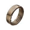 Load image into Gallery viewer, Damascus 7mm Matte Rose Gold Plated Band Ring