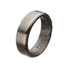 Load image into Gallery viewer, Damascus 7mm Matte Steel Band Ring