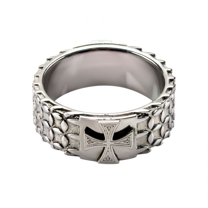 Stainless Steel Cross Ring