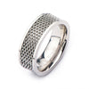 Load image into Gallery viewer, Stainless Steel Two Tone Mesh Ring