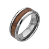 Load image into Gallery viewer, Wood Inlayed Titanium Ring