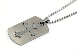 Gothic Cross Solid Stainless Steel Pendant Necklace MP037