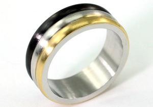 Silver Gold Black Tone Hip Hop Biker Stainless Steel Mens Ring MR149