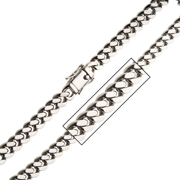 Stainless Steel Curb Chain Necklace