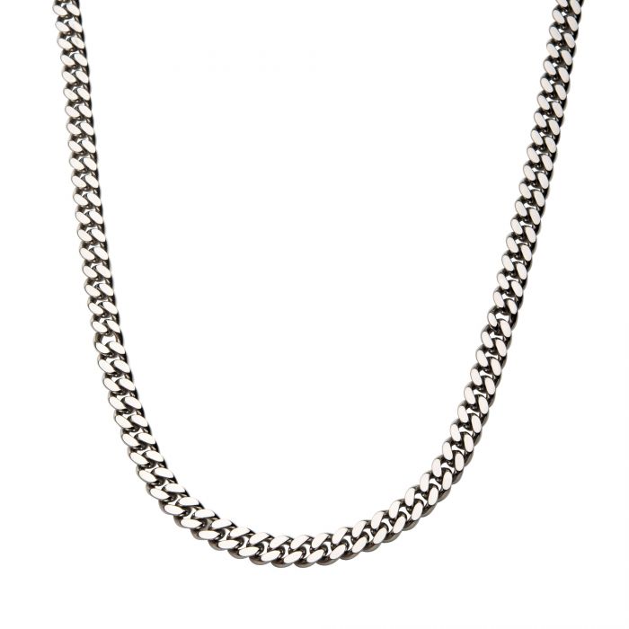 Stainless Steel Curb Chain Necklace