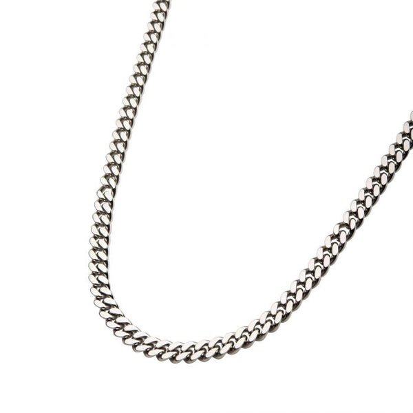 Stainless Steel Curb Chain Necklace