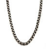 Load image into Gallery viewer, Steel Gun Metal Plated Round Box Chain Necklace