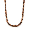 Load image into Gallery viewer, Rose Gold Plated Round Box Chain Necklace