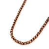 Load image into Gallery viewer, Rose Gold Plated Round Box Chain Necklace