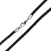 Load image into Gallery viewer, 3.5mm Black Woven Leather Necklace