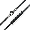 Load image into Gallery viewer, 2.7mm Black Plated Round Wheat Chain
