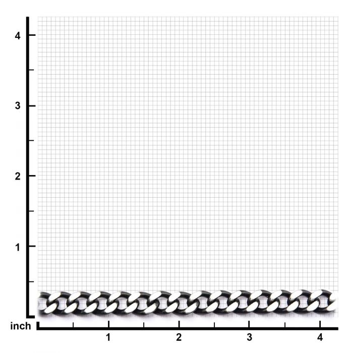 Black Plated Diamond Cut Chain Necklace