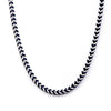 Load image into Gallery viewer, Steel Blue Plated Franco Chain Necklace