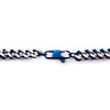 Load image into Gallery viewer, Steel Blue Plated Franco Chain Necklace