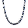 Load image into Gallery viewer, Steel Blue Plated Rounded Franco Chain Necklace