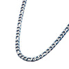 Load image into Gallery viewer, 3mm Blue Plated Figaro Chain Necklace