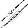 Load image into Gallery viewer, 2.4mm Black Oxidized Bold Box Chain