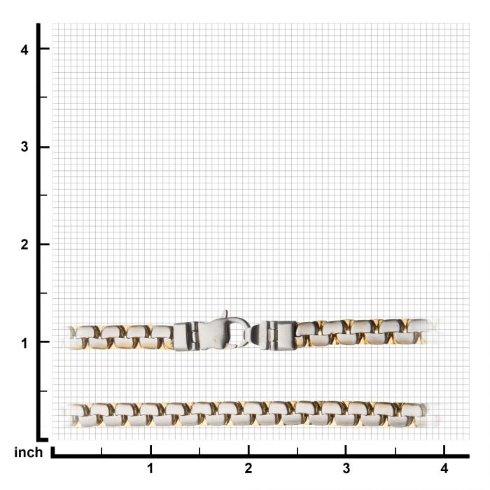 Matte Steel & Gold Plated Reversible Curb Chain Colossi Necklace