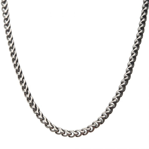 Matte Stainless Steel Chain Colossi Necklace