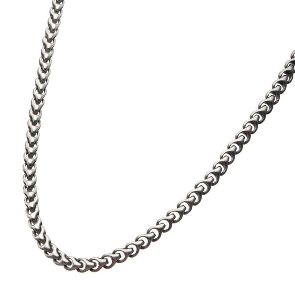 Matte Stainless Steel Chain Colossi Necklace