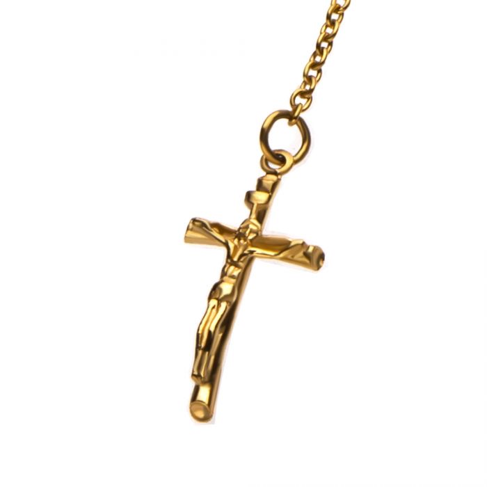 Gold Plated Rosary Chain Necklace