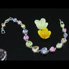 Load image into Gallery viewer, 29 Carat Sparkling Multi-Colour Heart Created Topaz Bracelet XSB065