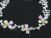 Load image into Gallery viewer, 3 Carat Multi-Colour Butterfly Created Topaz Bracelet XSB066