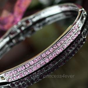 Pink Bangle use Swarovski Crystal XB067